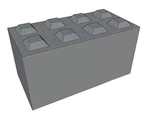 Betonový blok AB1 1600x800x800 mm