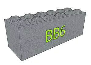 Betonový blok BB6 1800x600x600 mm